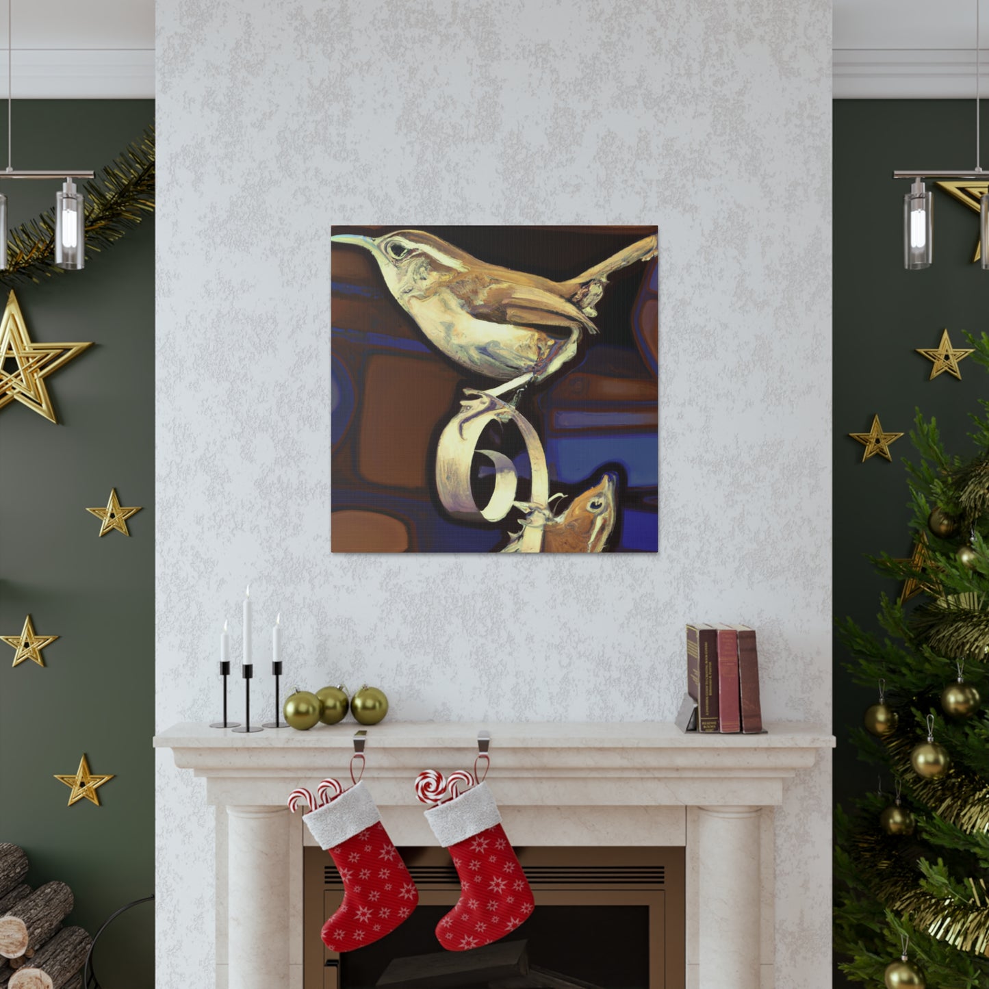 Carolina Wren Dreamscape - Canvas