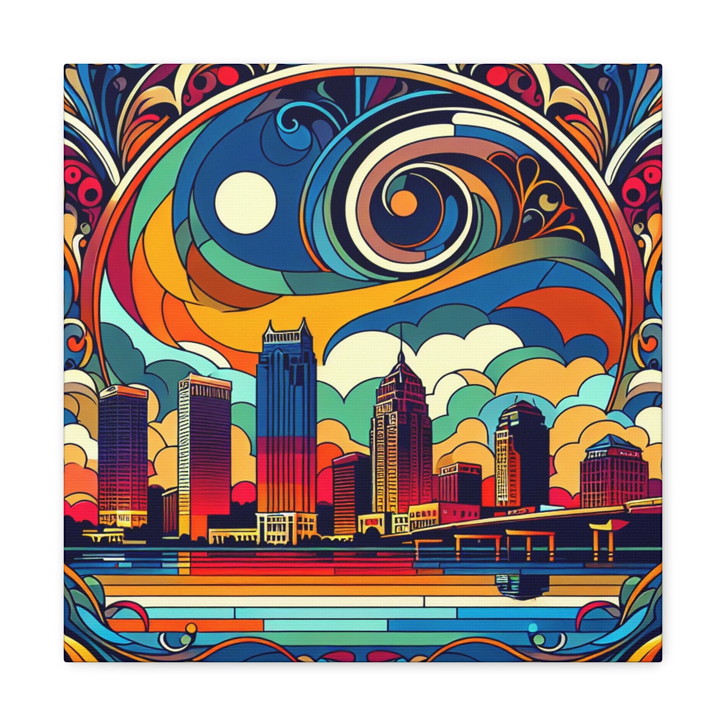 "Sunset Serenade: Tampa" - Canvas