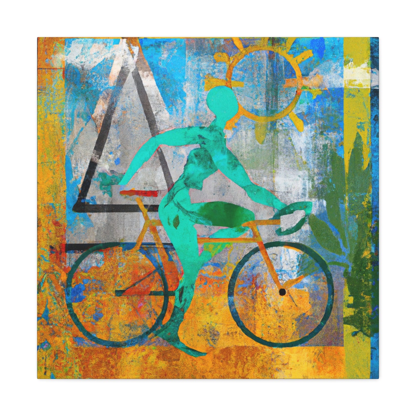 Bicycling Through the Jazz Age - Canvas