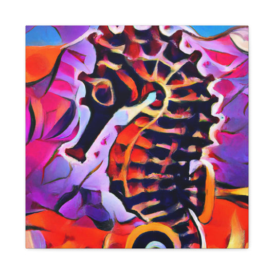 Seahorse in Impressionism - Canvas