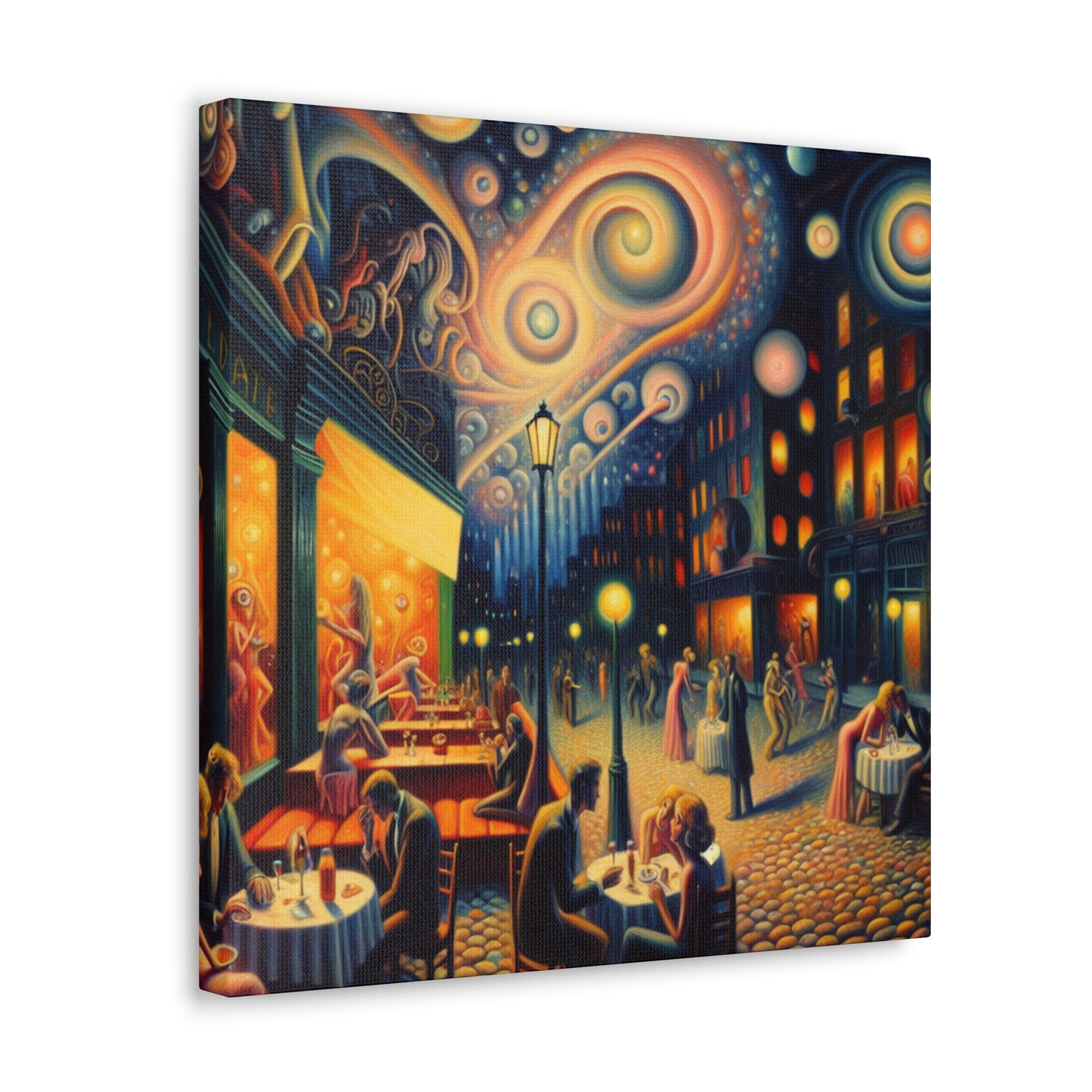 Ethereal Enigma: Moonlit Rendezvous - Canvas