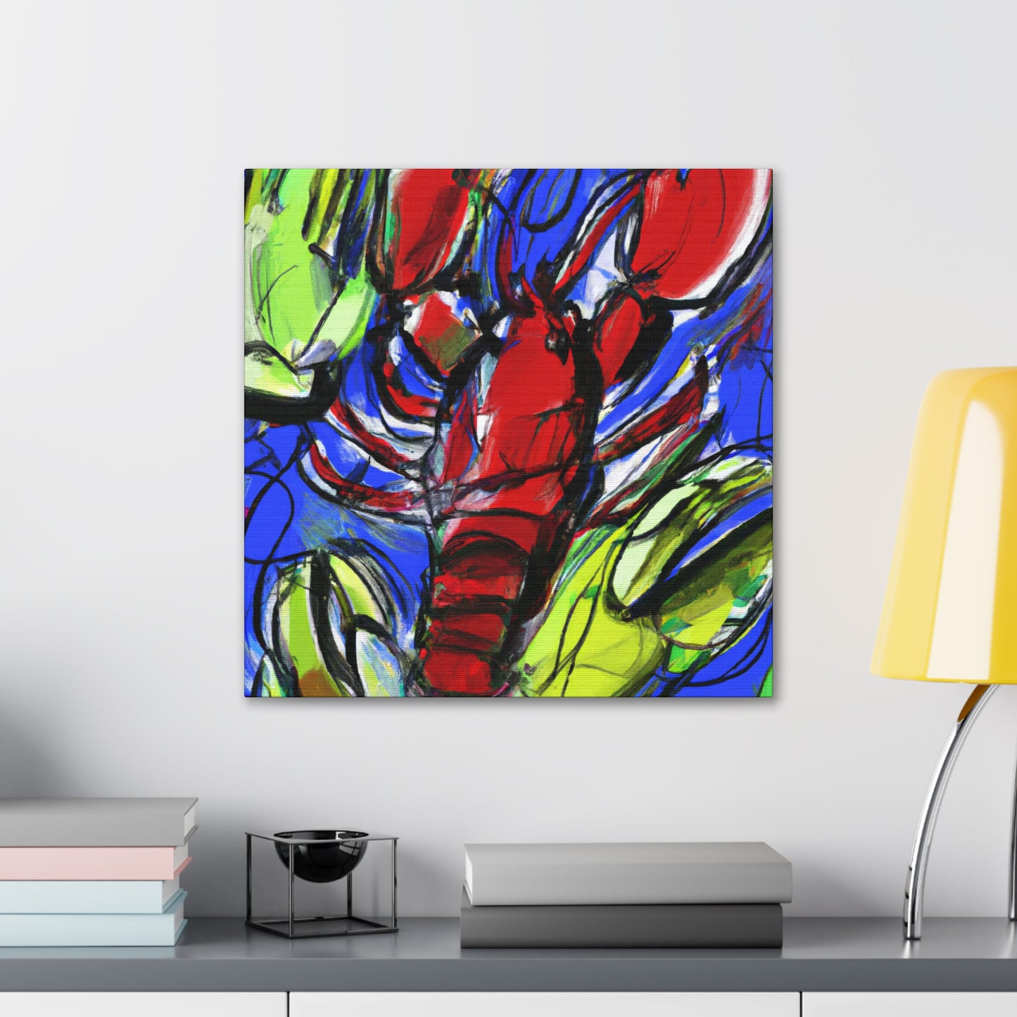 "Lobster's Silent Symphony" - Canvas