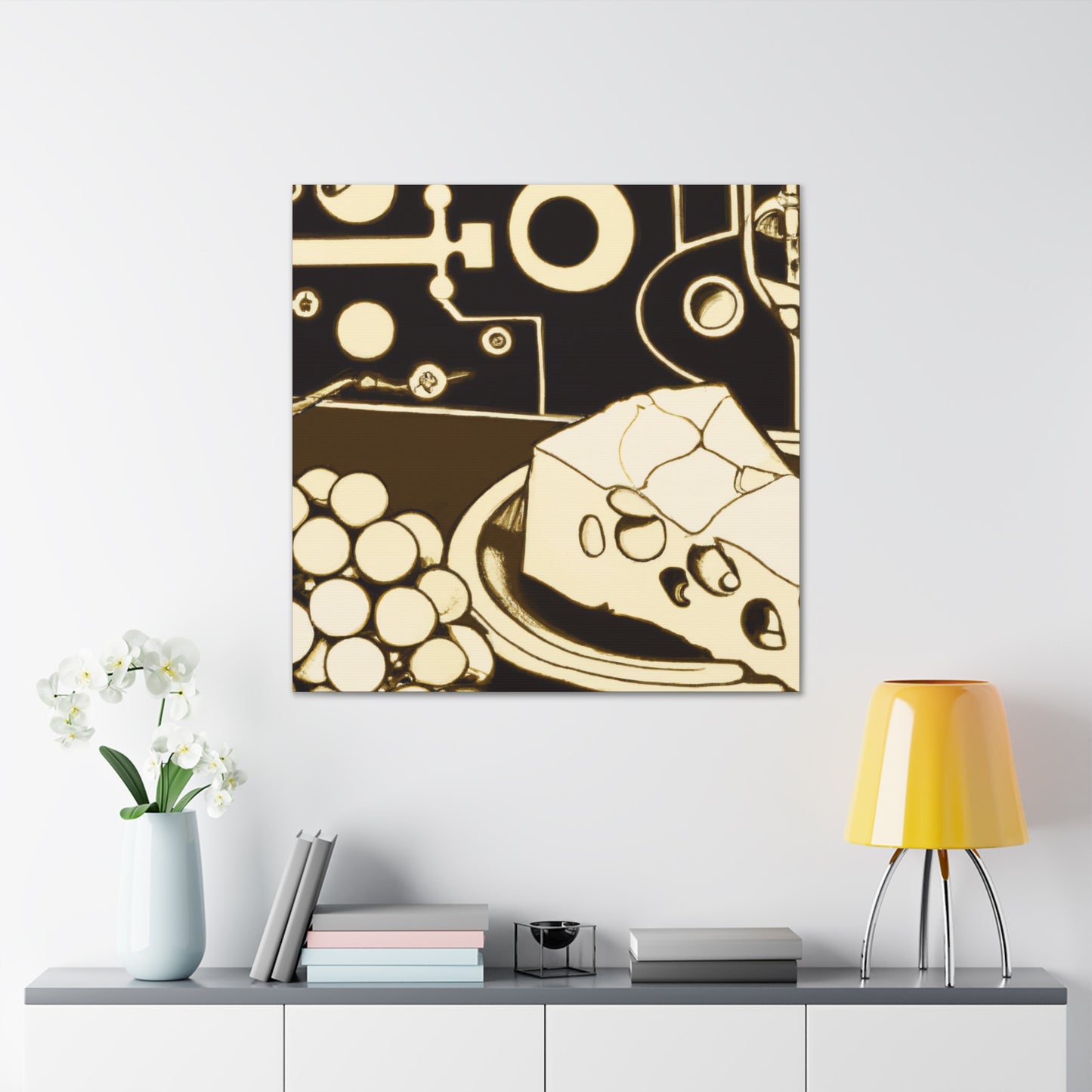 Cheesy Grapes Steampunk - Canvas