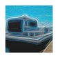 "Pontoon Boat Dreamscape" - Canvas