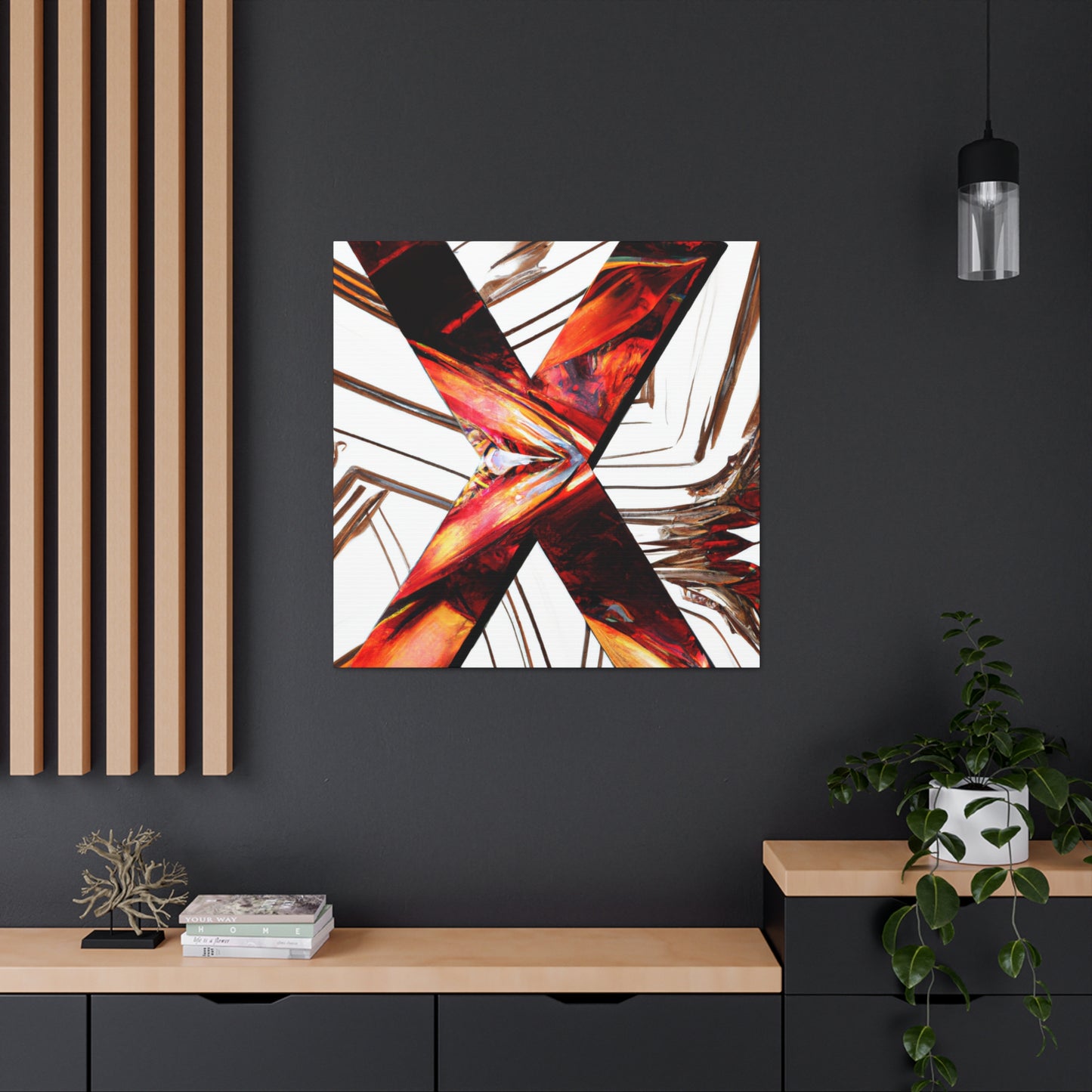 "X in Art Deco" - Canvas