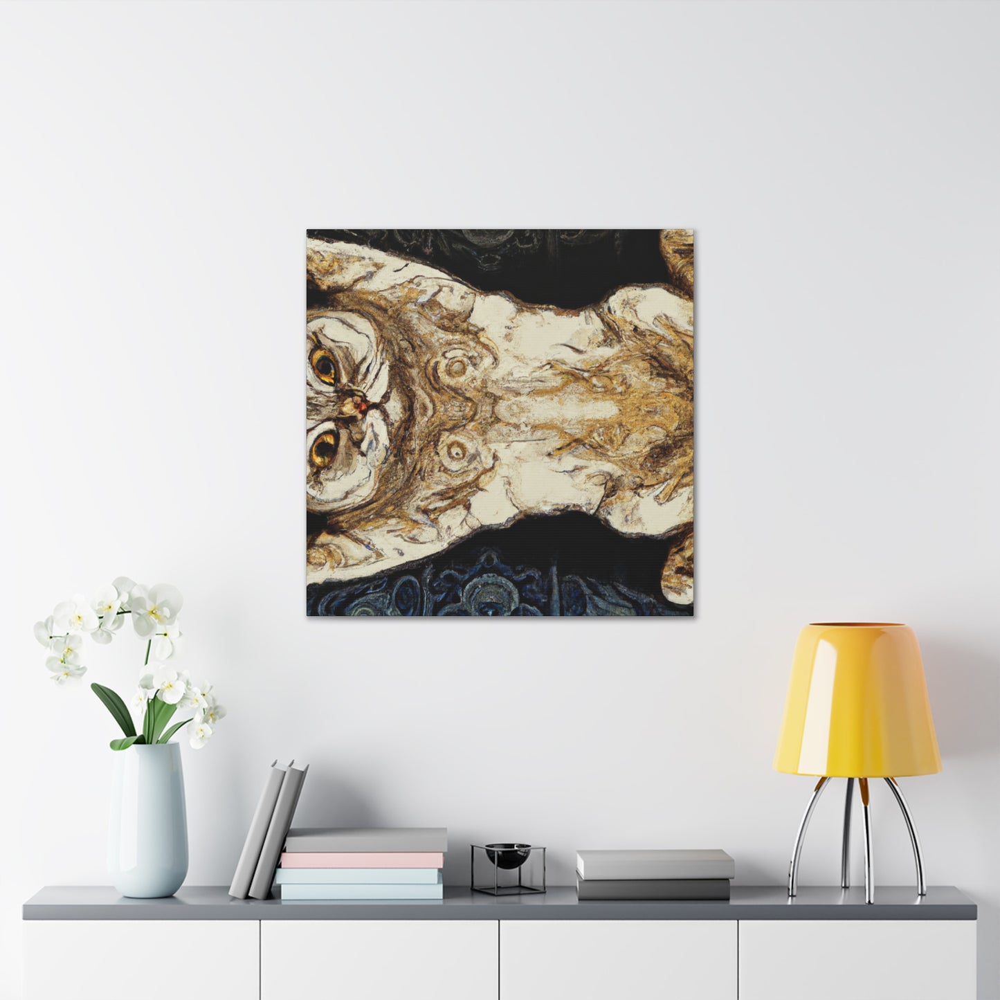 Feline Folds of Beauty - Canvas