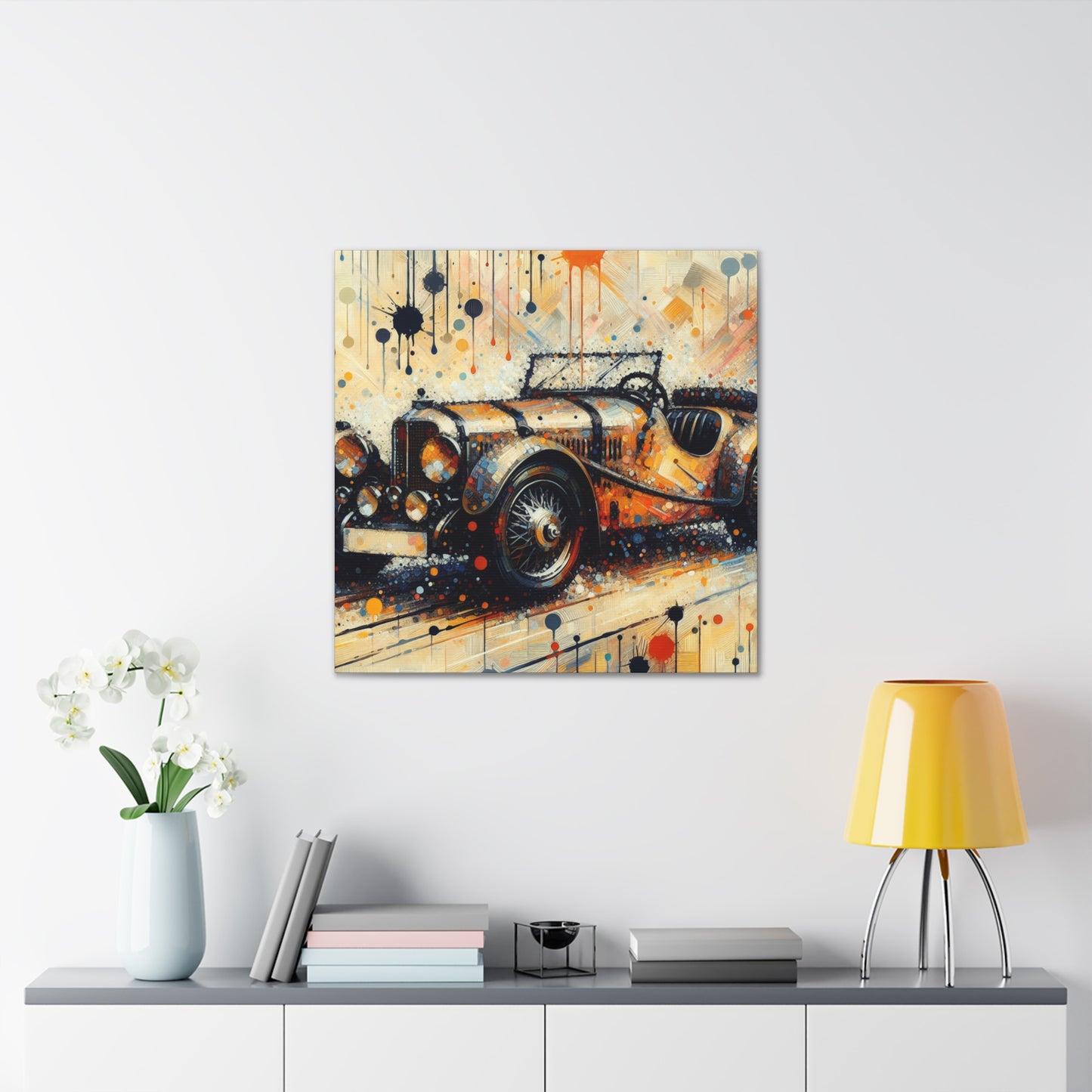 Racing Through Time - Canvas