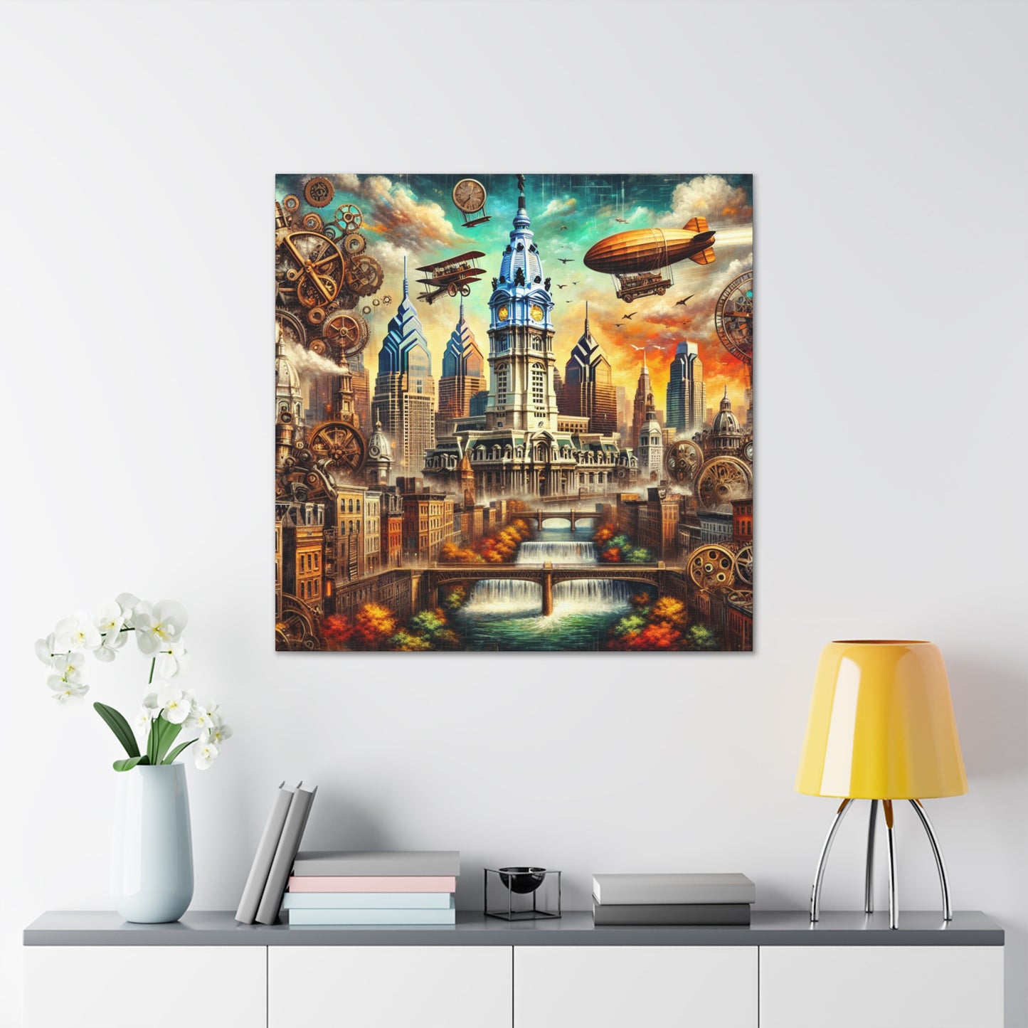 "Phantom Steam City" - Canvas