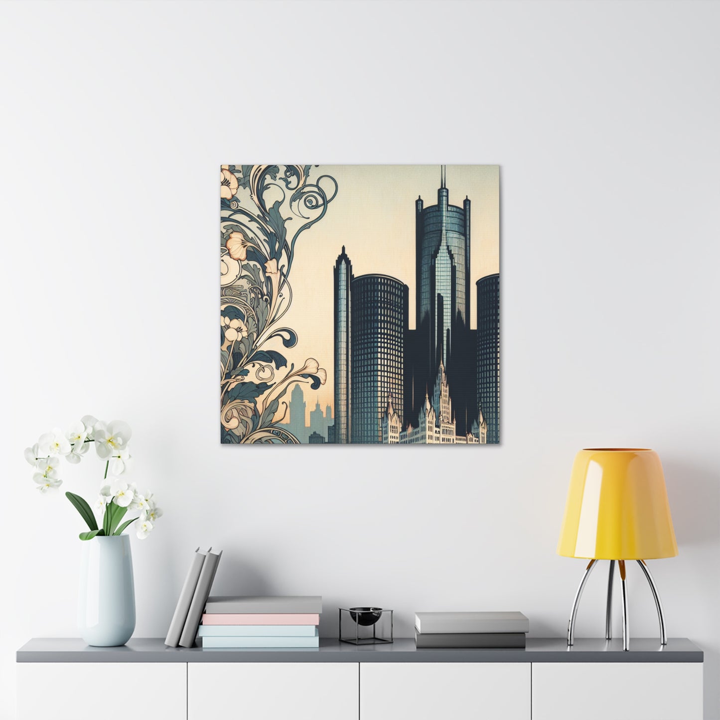 "Retro Motor City Glory" - Canvas