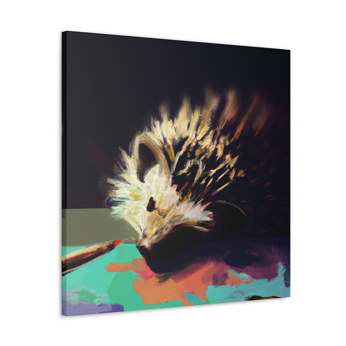 "Hedgehog's Surreal Dream" - Canvas