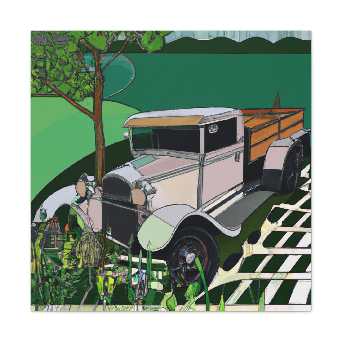 "Rusty Pickup Truck Dream" - Canvas