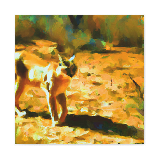 Caracal in Impressionism - Canvas