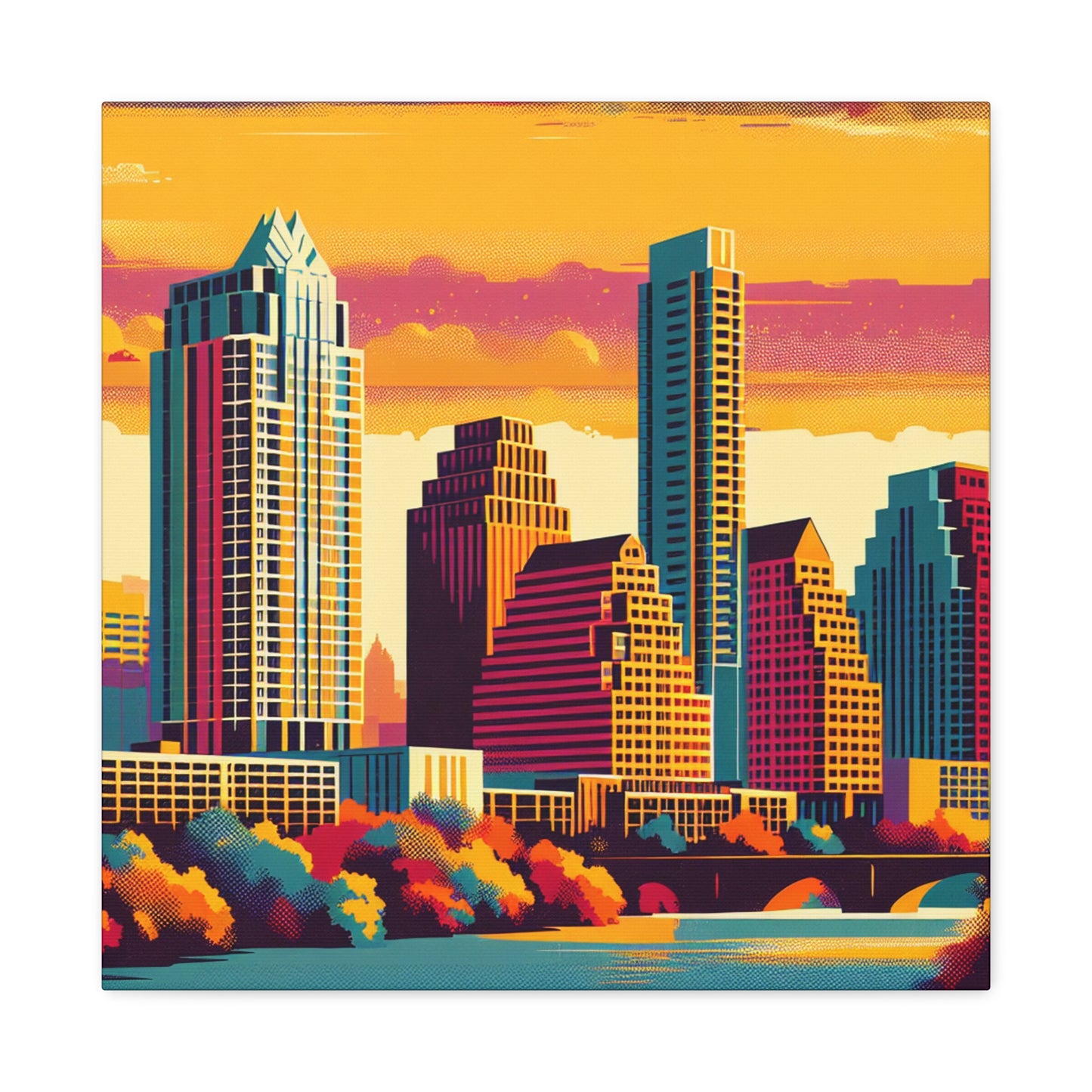 "Colorful Austin Skies" - Canvas