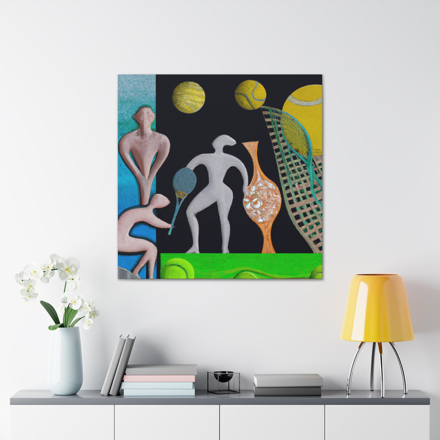 "Tennis in the Twilight" - Canvas