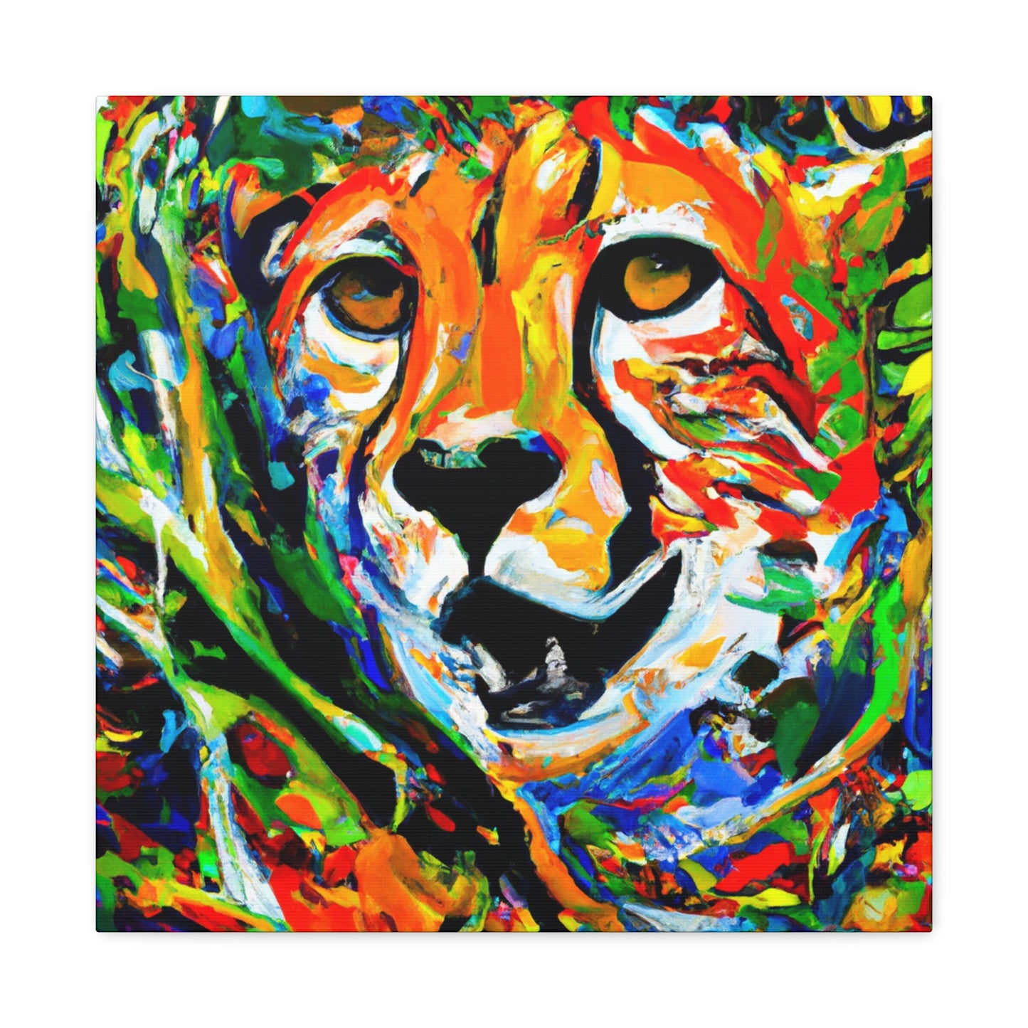 "Cheetah in Impressionism" - Canvas