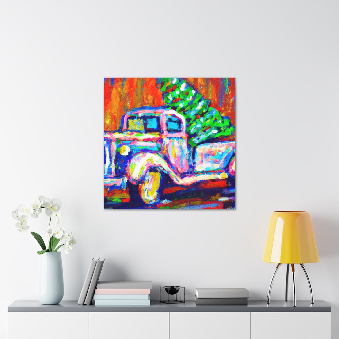 "Christmas Tree Fauvism Dream" - Canvas