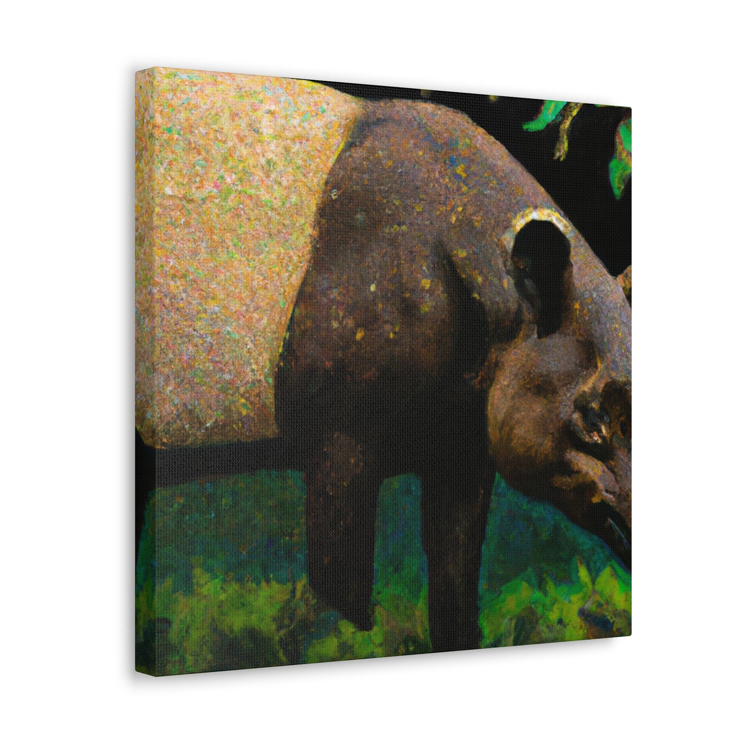 "Malayan Tapir, Impressionist" - Canvas