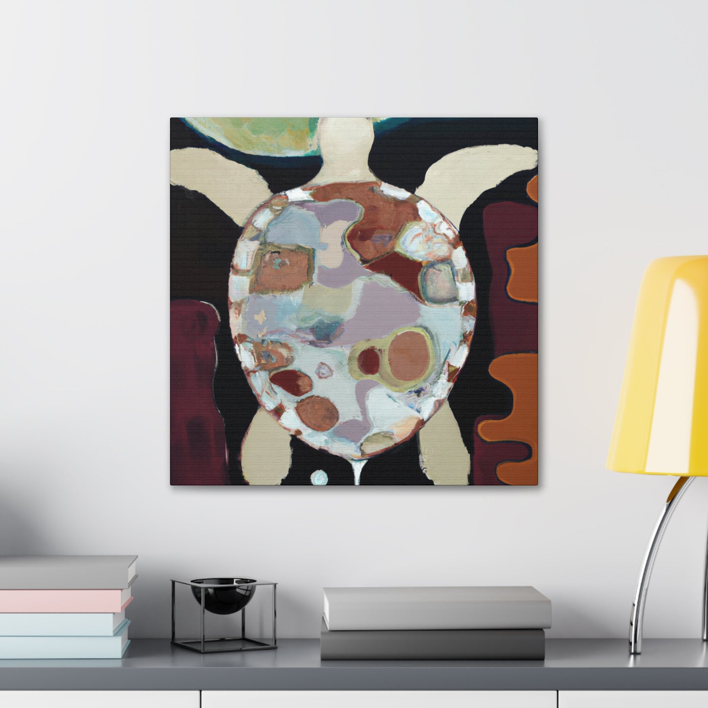 Turtle's Deep Reflection - Canvas