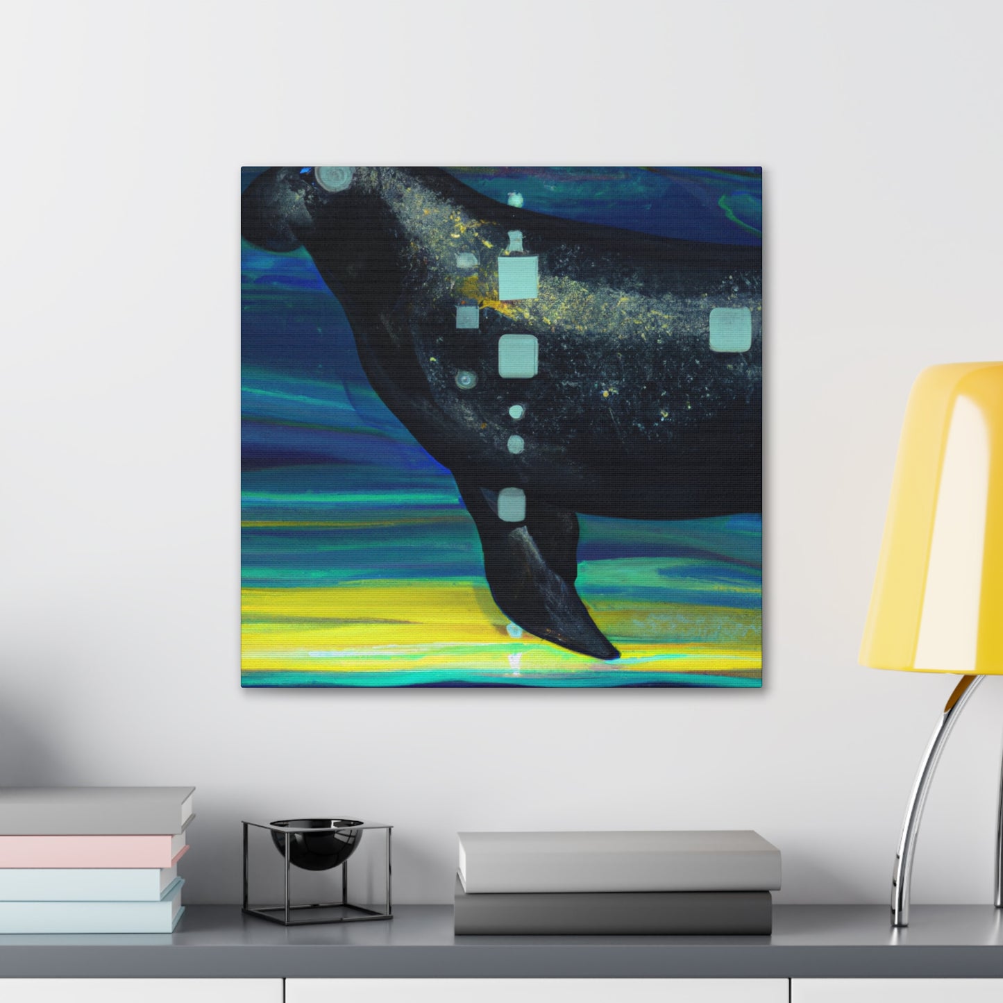 Manatee in Art Deco - Canvas