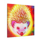 Hedgehog in Bloom. - Canvas