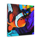 "Clownfish Swimming Gaily" - Canvas