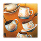 Tea Cups Dreamscape - Canvas