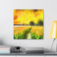 "Cornfield in Moonlight" - Canvas