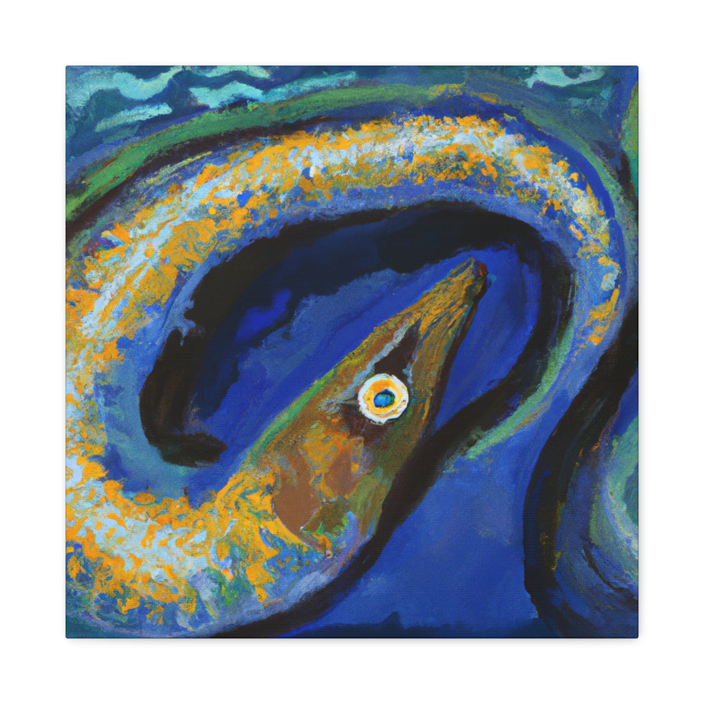 "Eel in Impressionism" - Canvas