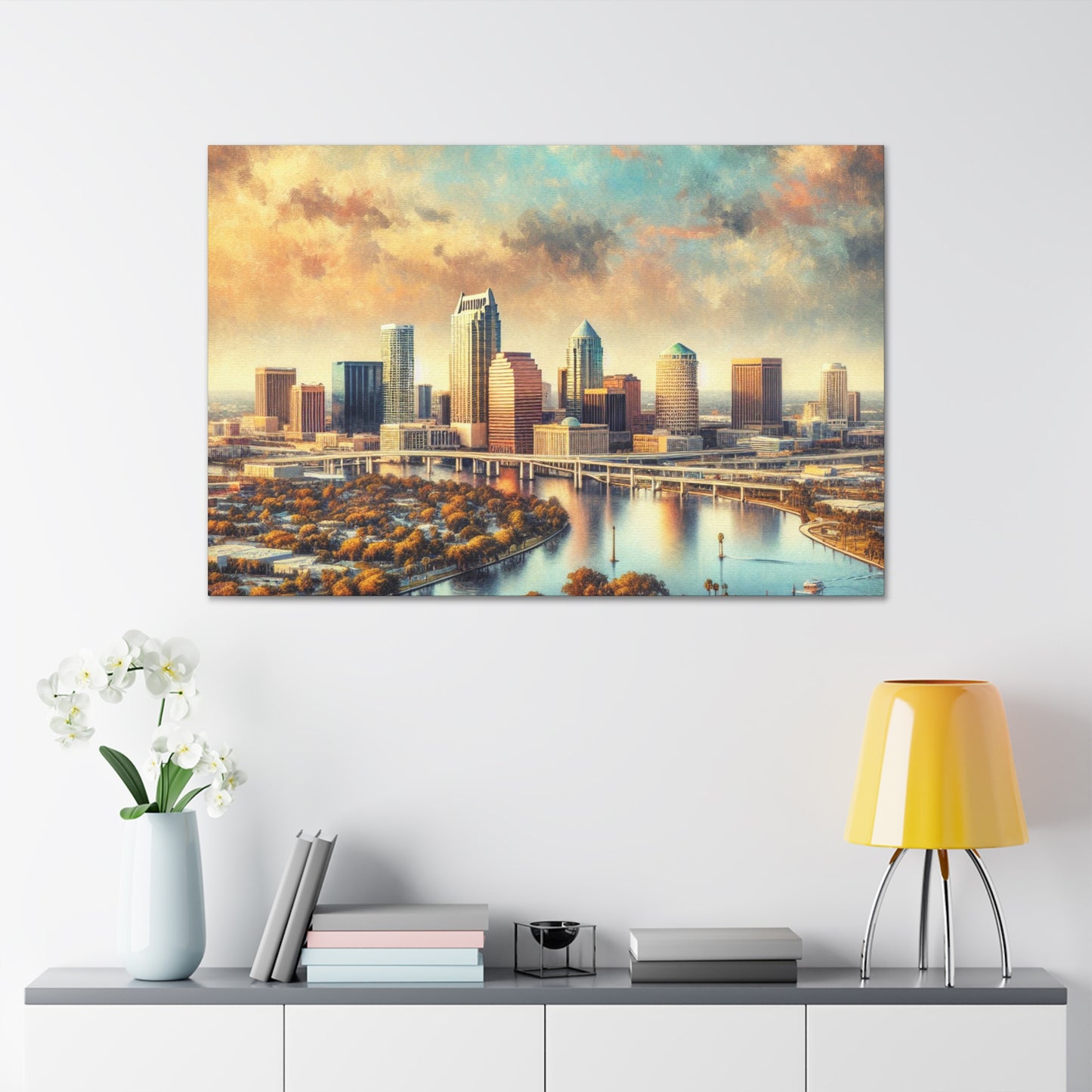 Sunset Serenade in Tampa - Canvas