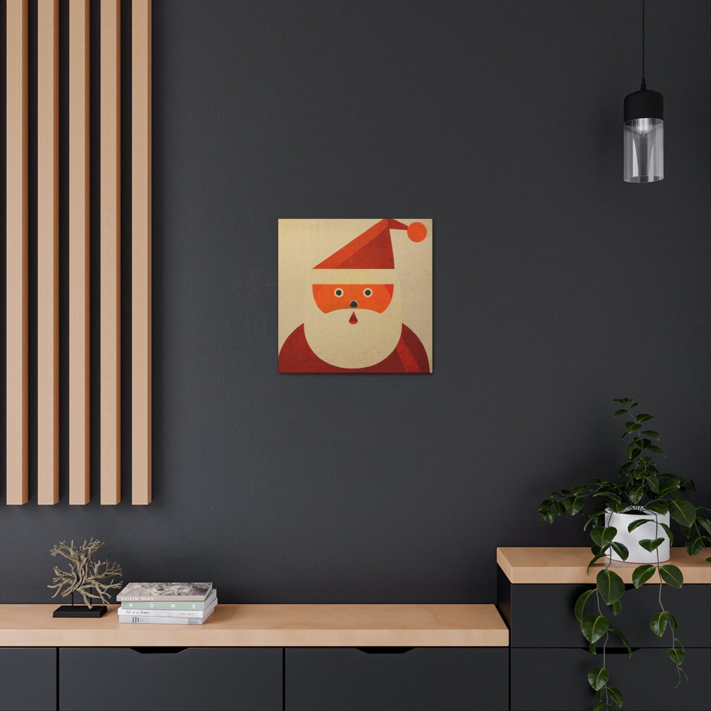 Santa in Art Deco - Canvas