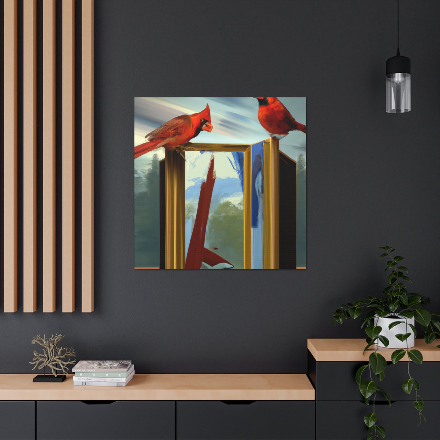 Cardinals in Dreamscape - Canvas