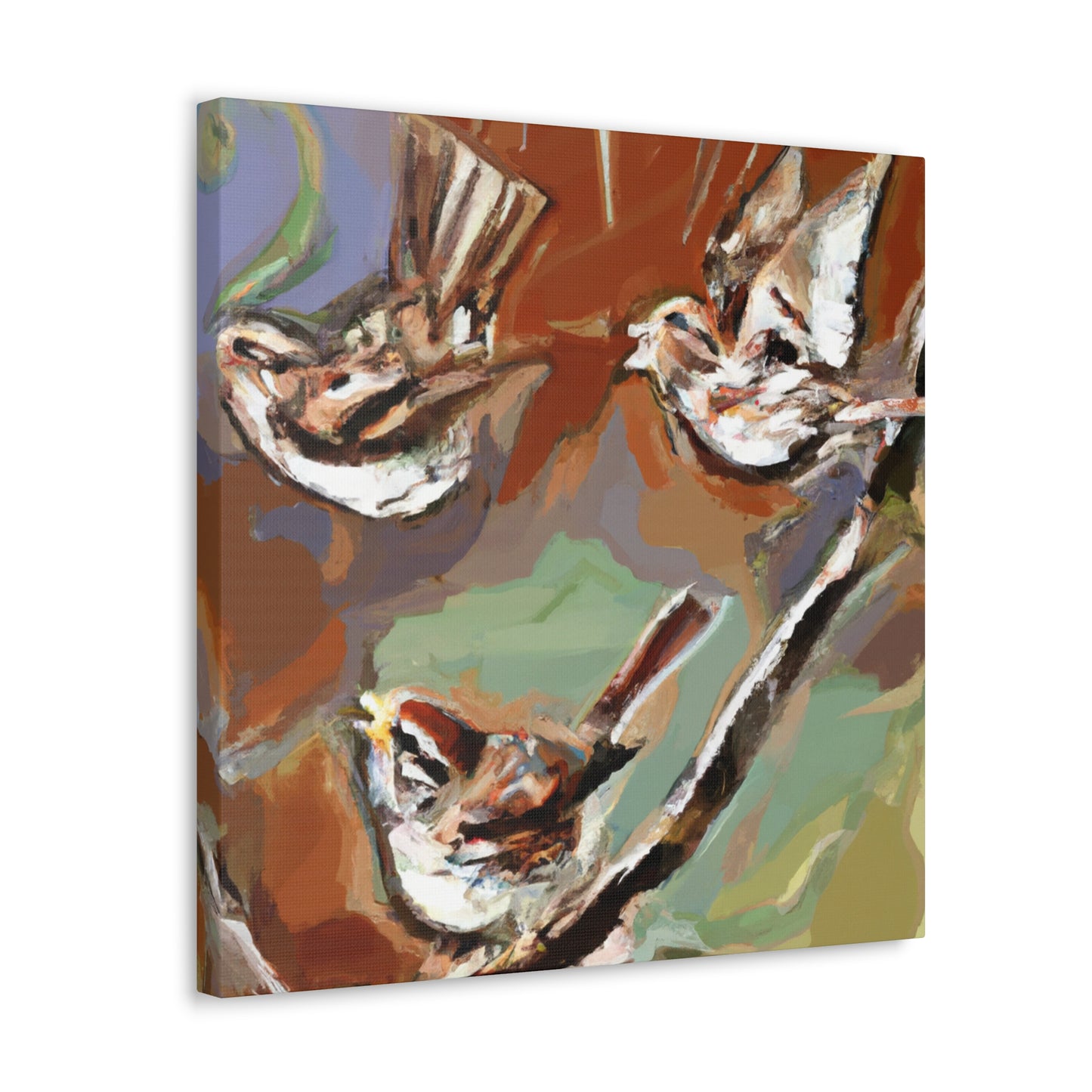 Song Sparrow Impressionism - Canvas