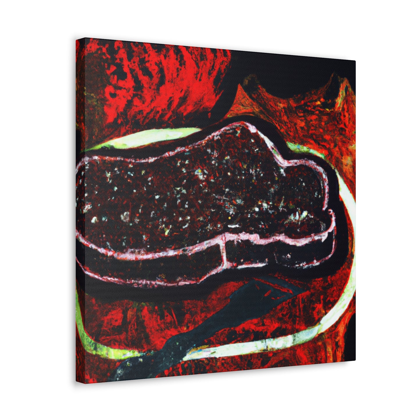 Steak in Street Art - Canvas