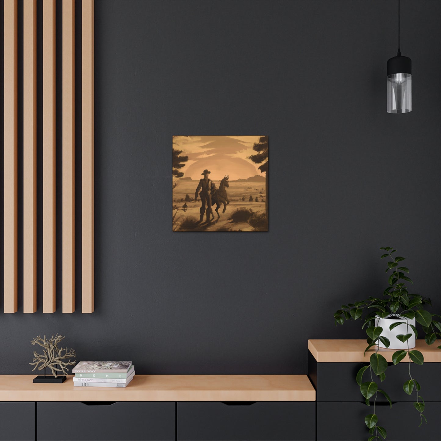 Western Landscape Jewel - Canvas