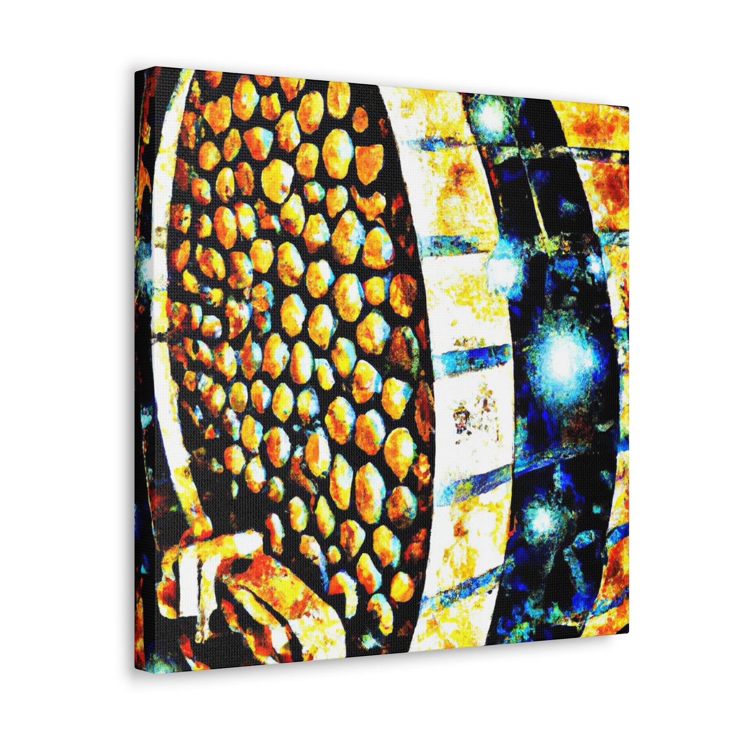 Whiskey Barrel Pointillism - Canvas