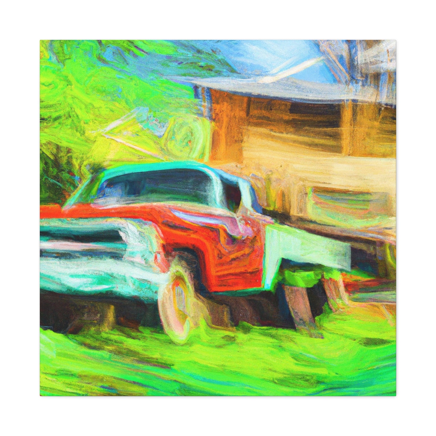 Vintage Pickup Truck Art - Canvas