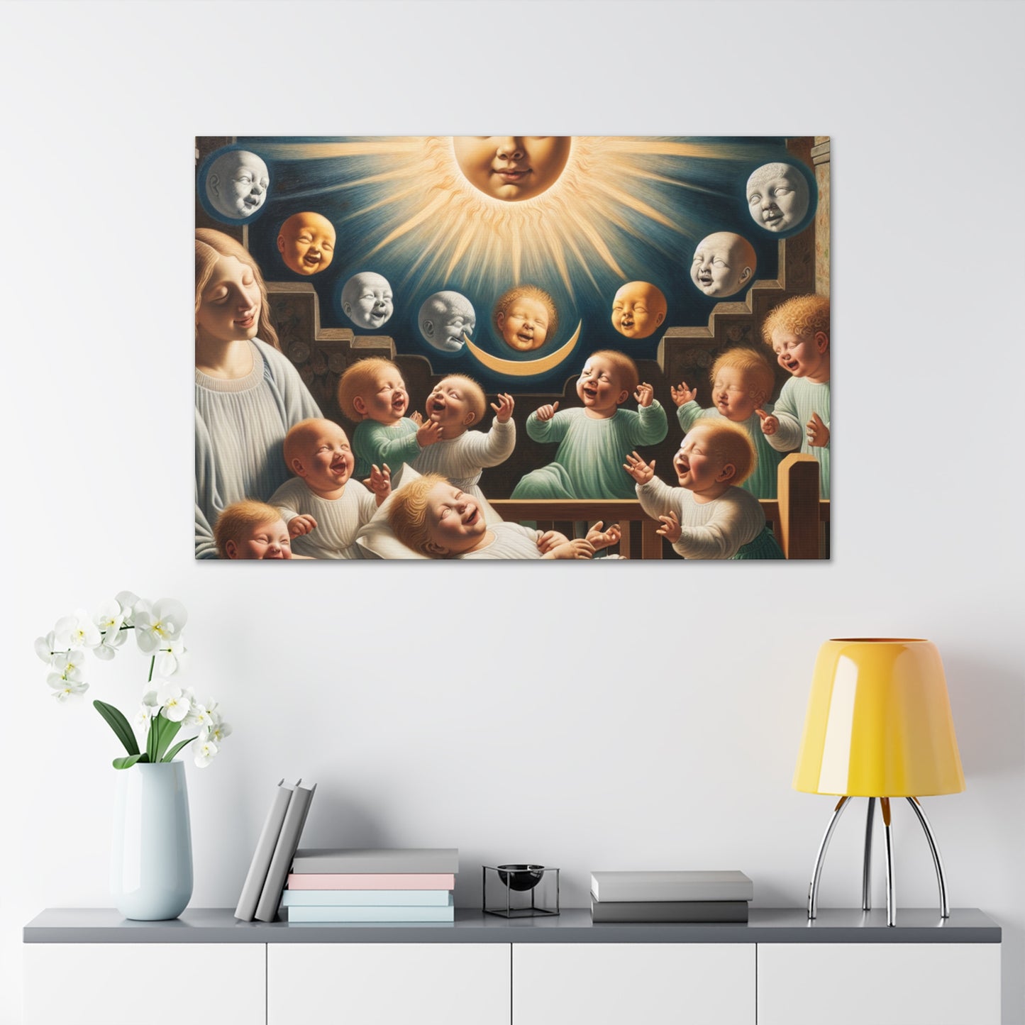 "Joyful Celestial Greetings" - Canvas