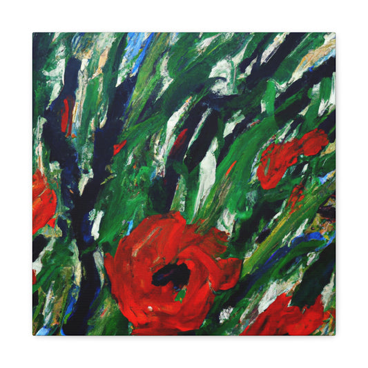 Poppies In Abstract - Canvas