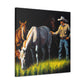 "Horses in Repose" - Canvas