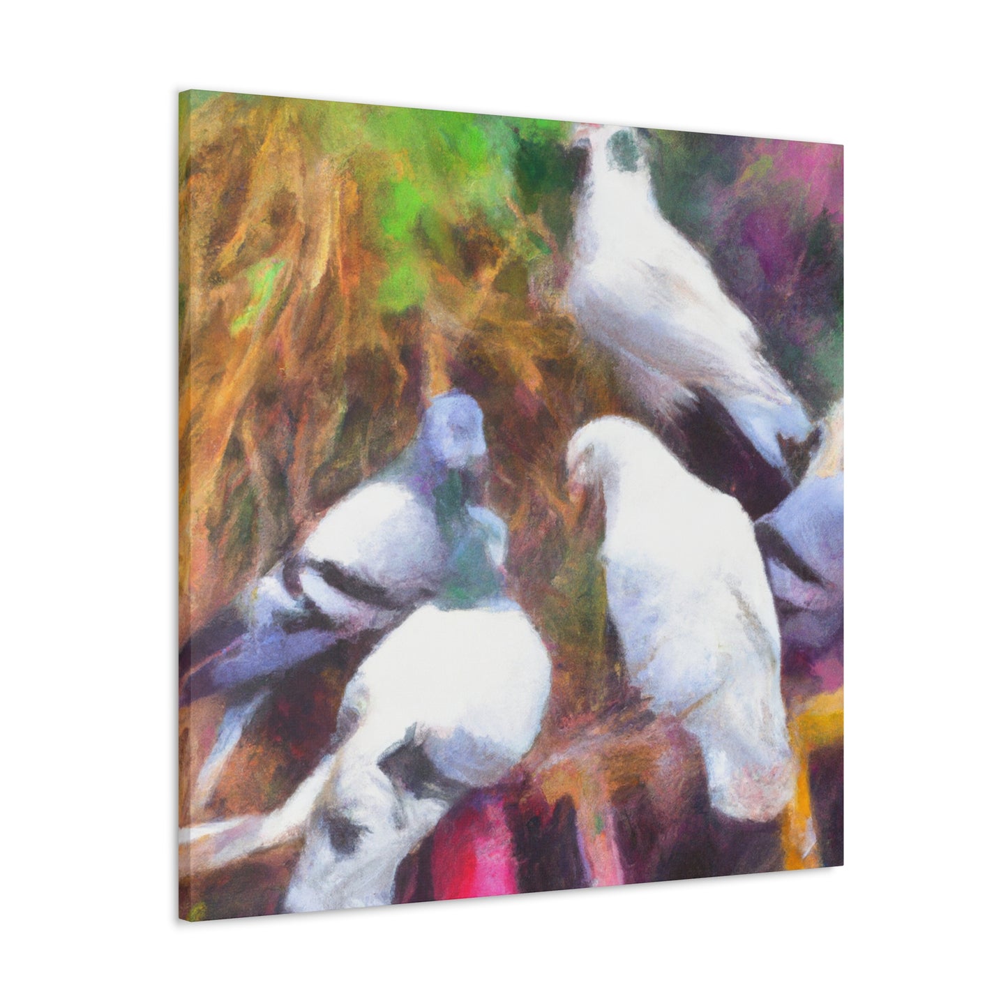 Pigeon in Impressionism - Canvas