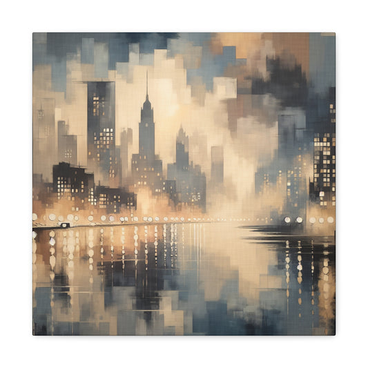 "Urban Nocturnal Symphony" - Canvas