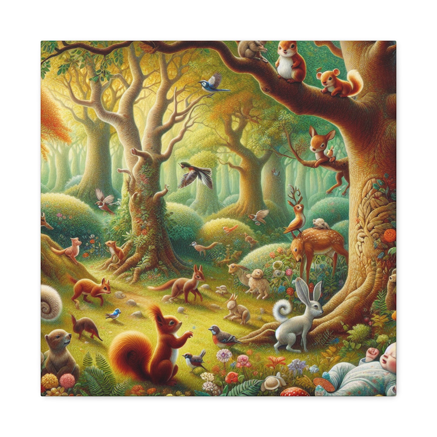 Enchanted Woodland Whispers - Canvas