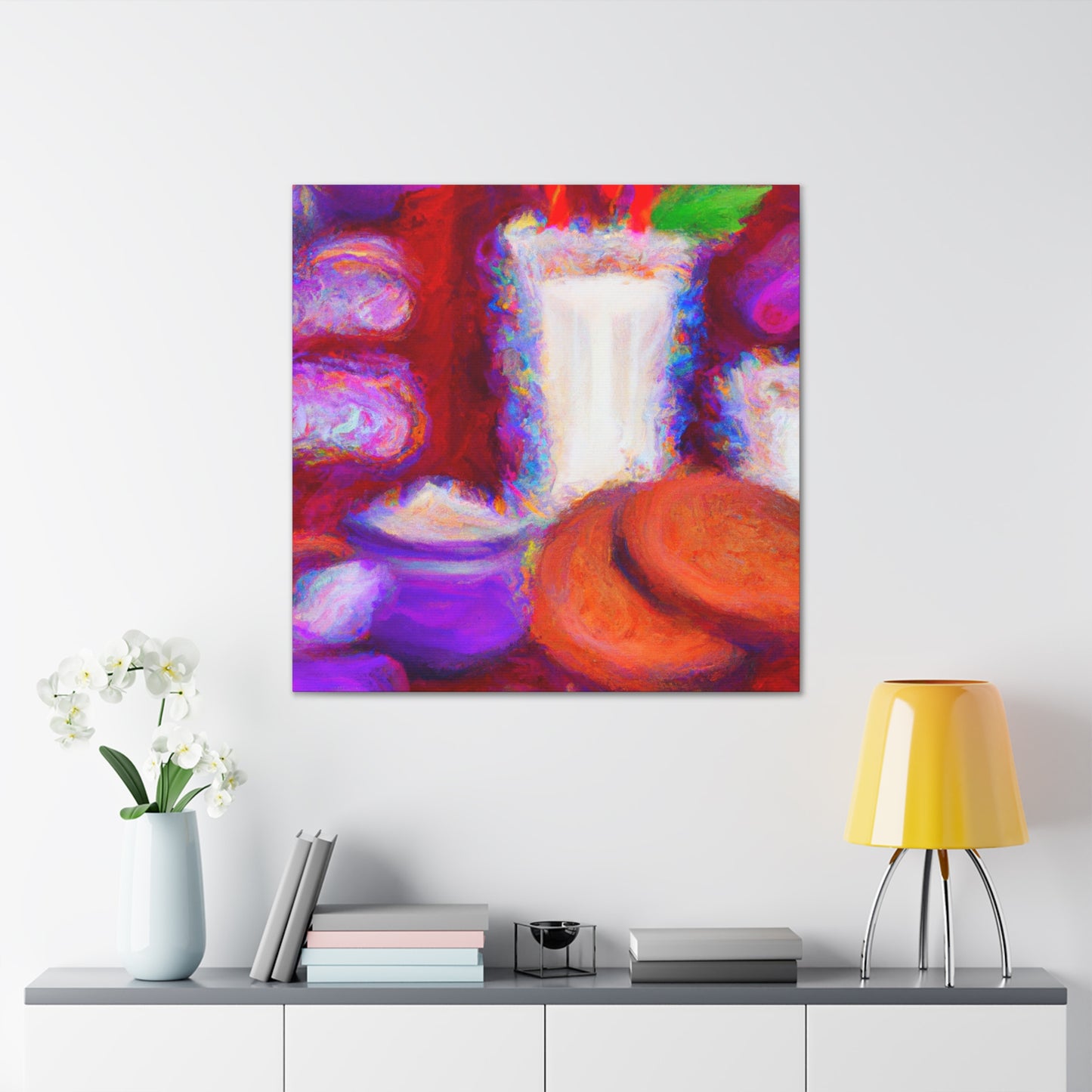 "Milk and Cookies Fantasy" - Canvas