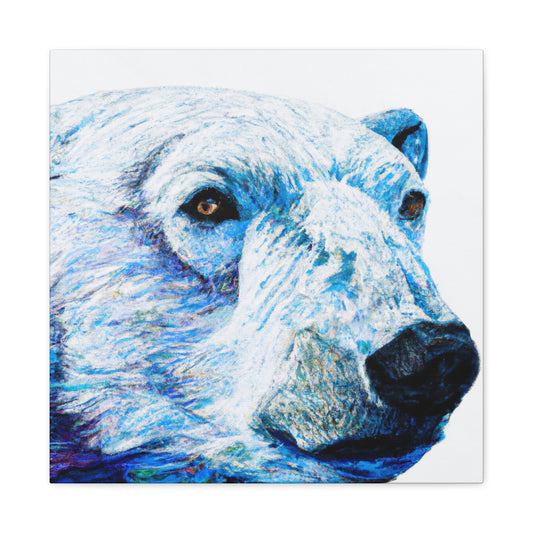"Polar Bear in Hyperrealism" - Canvas