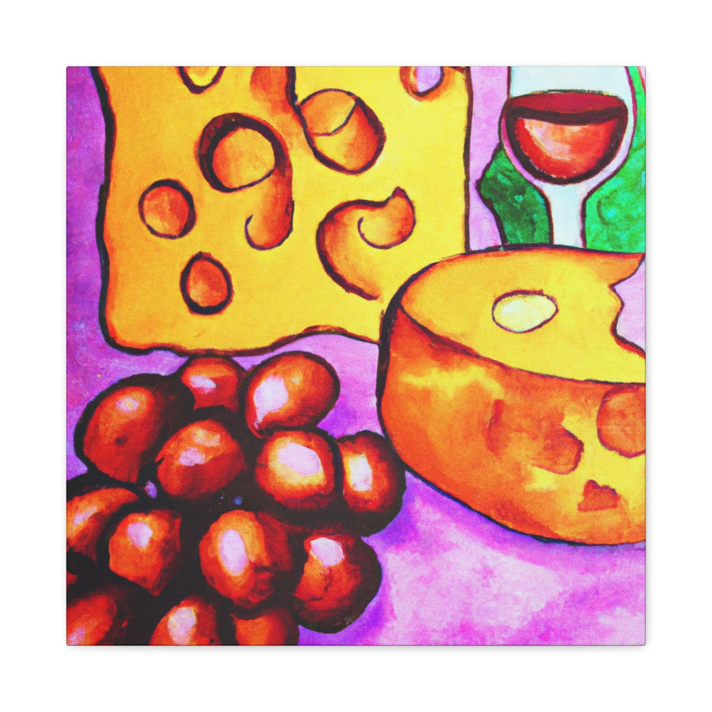 "Glorious Cheese and Grapes" - Canvas