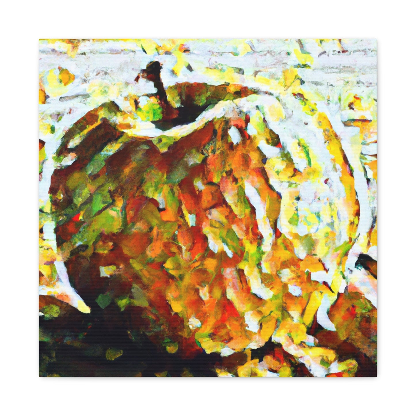 "Apple in Post-Impressionism" - Canvas