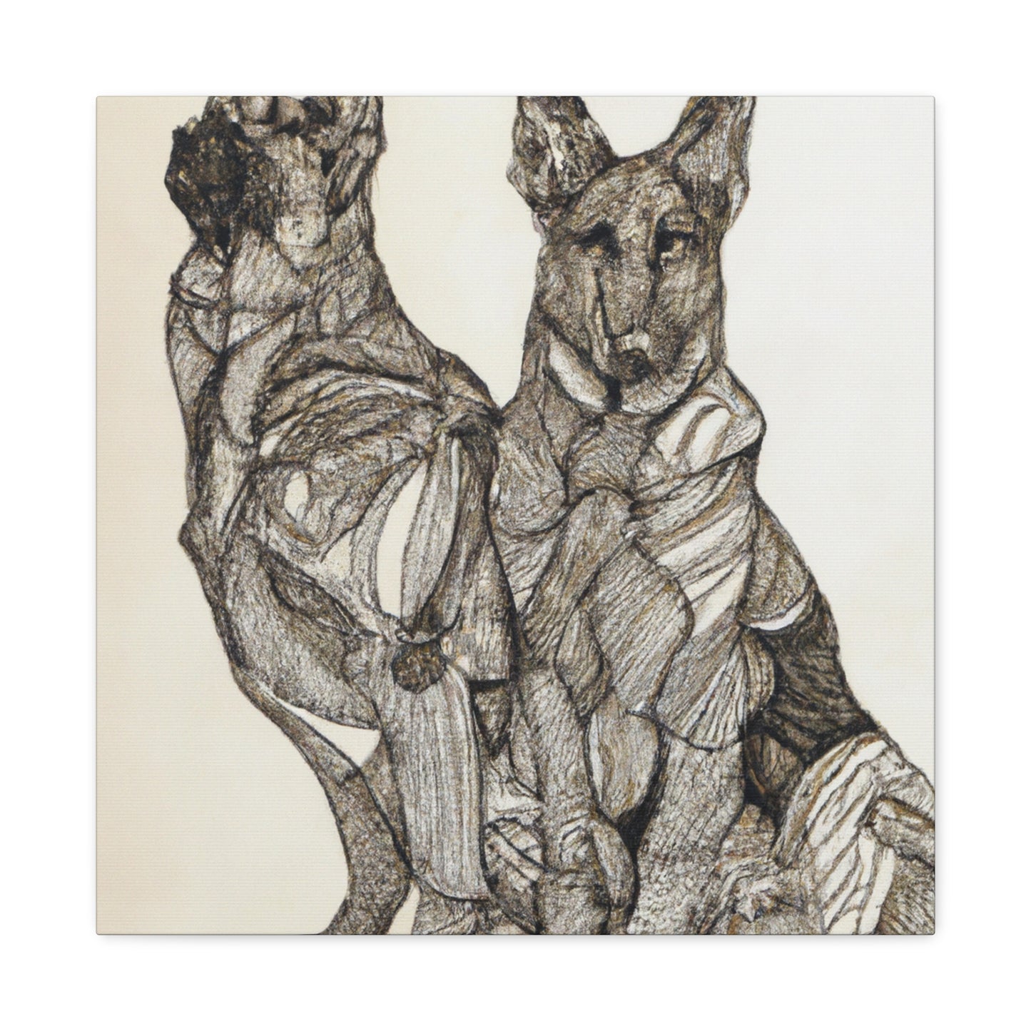 "German Shepherd Guardianship". - Canvas