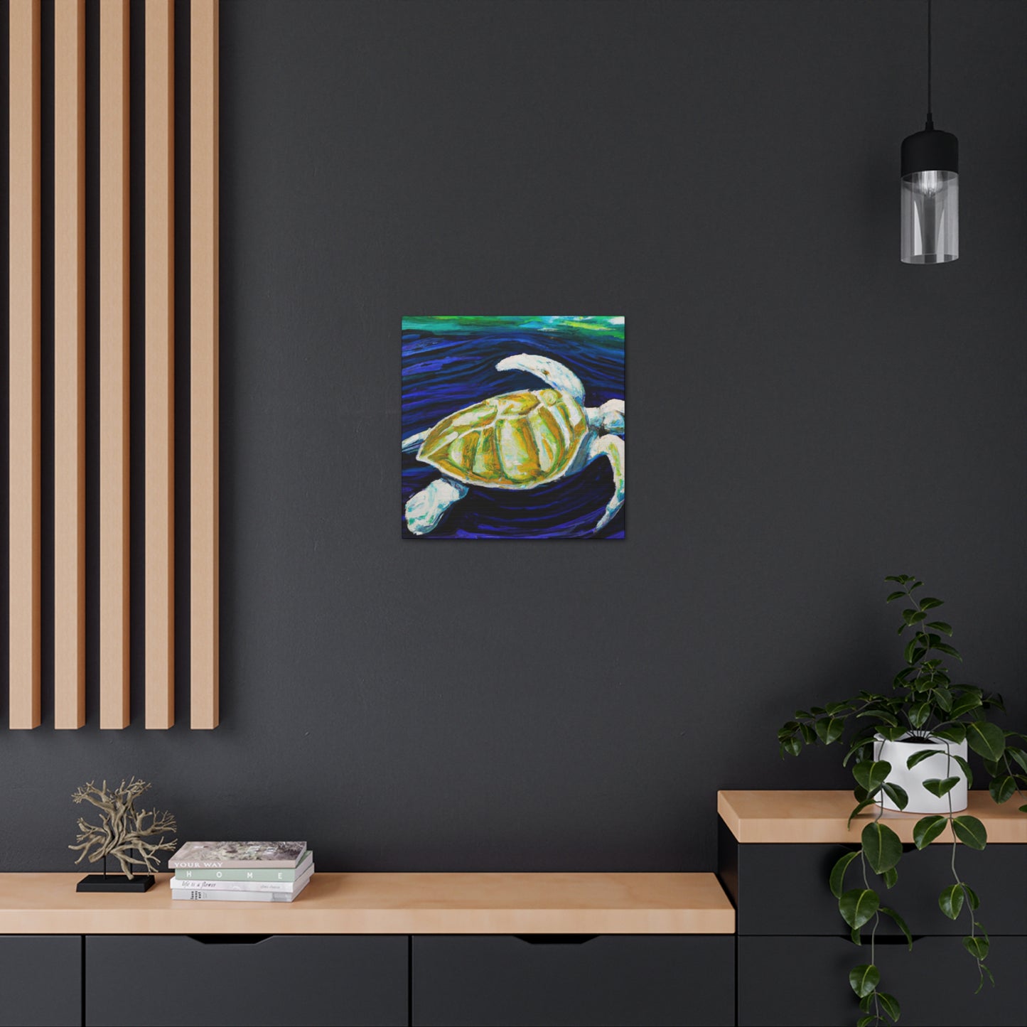 "Sea Turtle Dreamscape" - Canvas