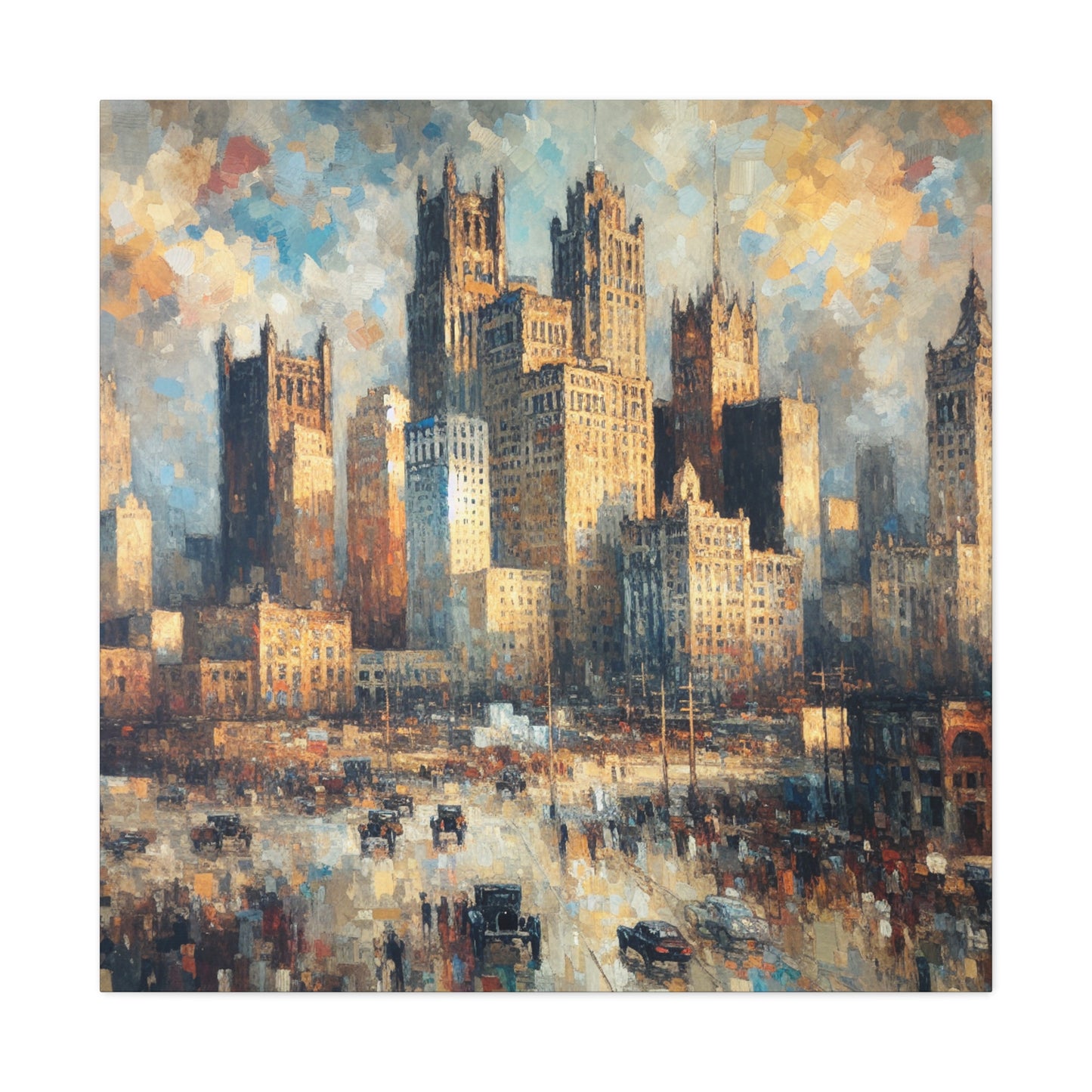 "City in Motion" - Canvas