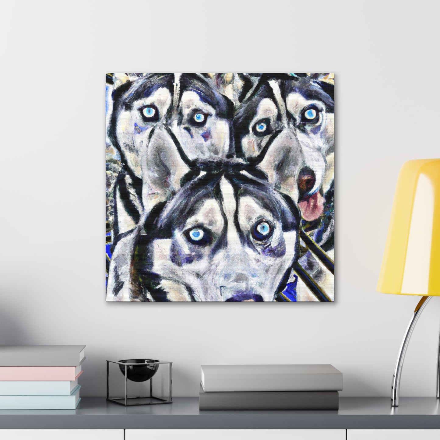 Siberian Husky Dreamscape - Canvas